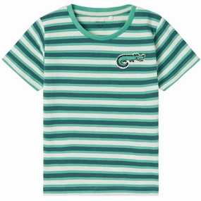Name it Green Spruce Dike T-Shirt Recycled Polyester Blend Colorfast Dye