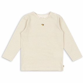 Raw edge Effortless Comfort Konges Sl?jd Tea Stripe Basic Blouse Gots