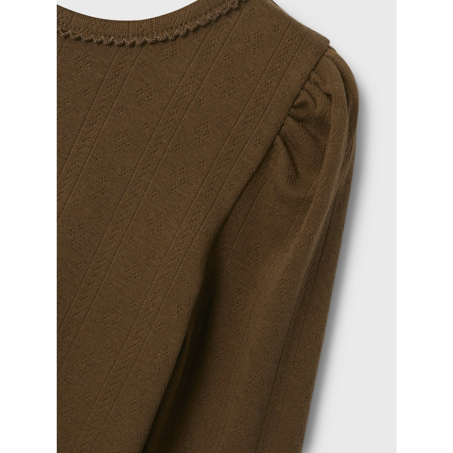 Neutral Toned Stitching Name It Desert Palm Nigella Slim Blouse