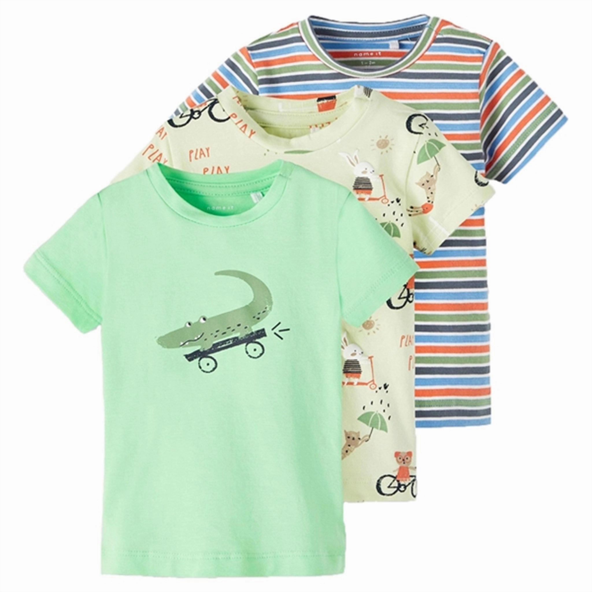 Name it Bright White Foris T-Shirt 3-pack Streetwear