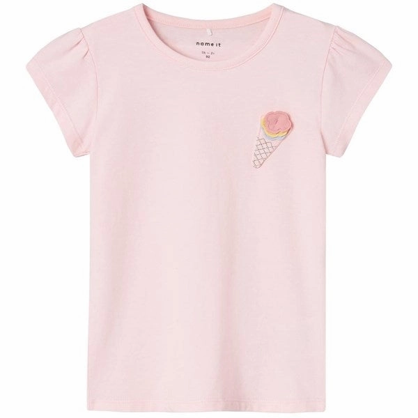 Name it Parfait Pink Fedora T-Shirt QuickDry Material DoubleLayeredCollar