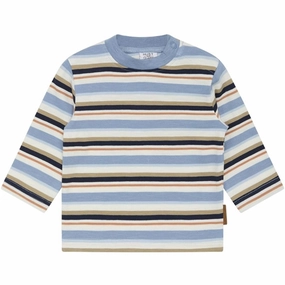 Non Iron Material Anti Static Treatment Hust & Claire Faded Blue Anton T-Shirt