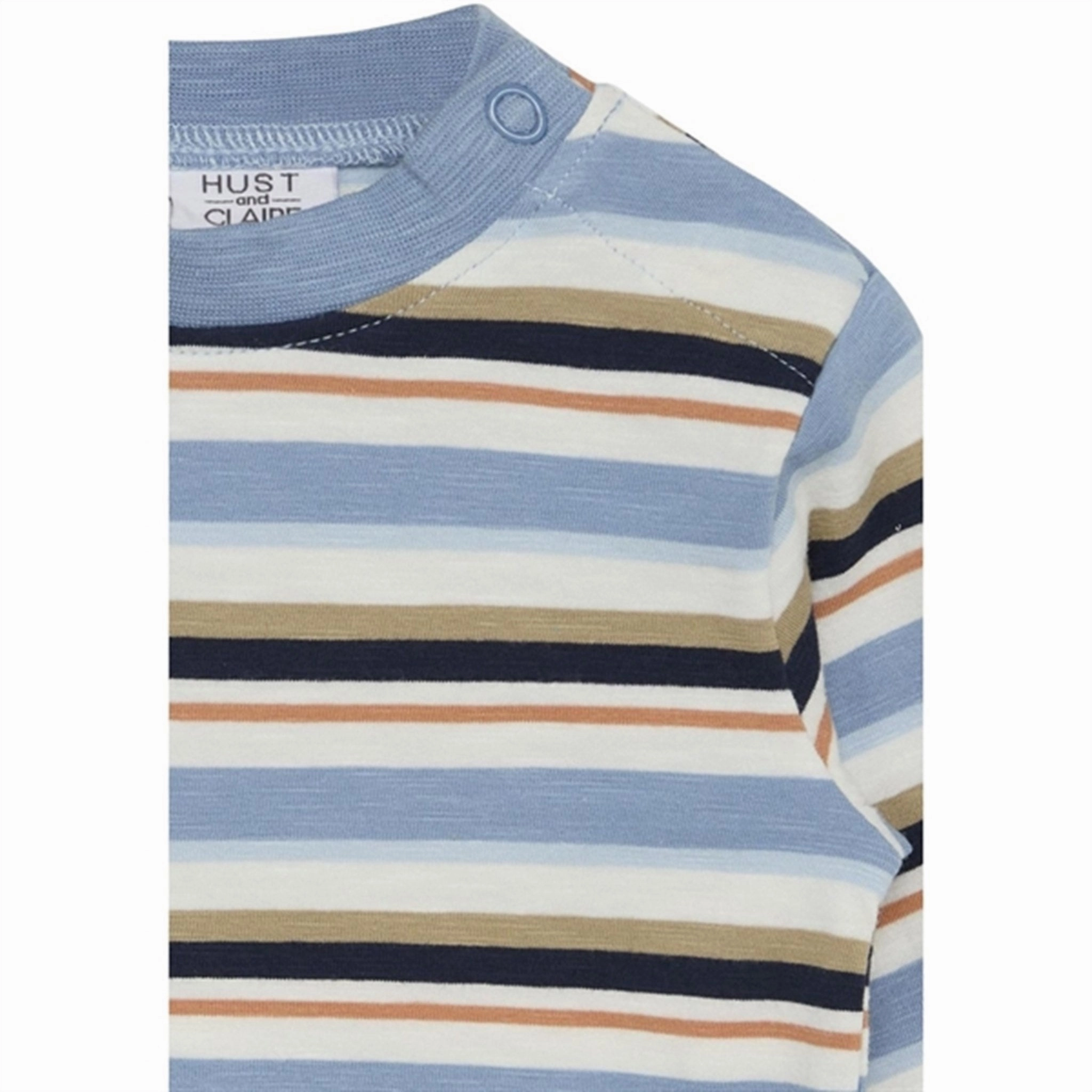 Hust & Claire Faded Blue Anton T-Shirt Layered Design Compact Fold Design