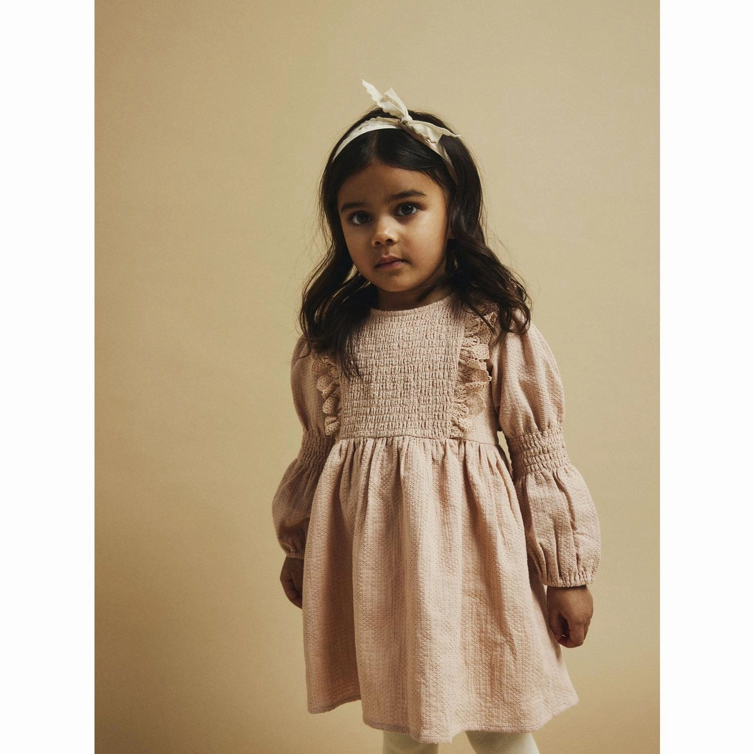 Chic and Stylish Glamorous look Lil'Atelier Rugby Tan Rosita Dress