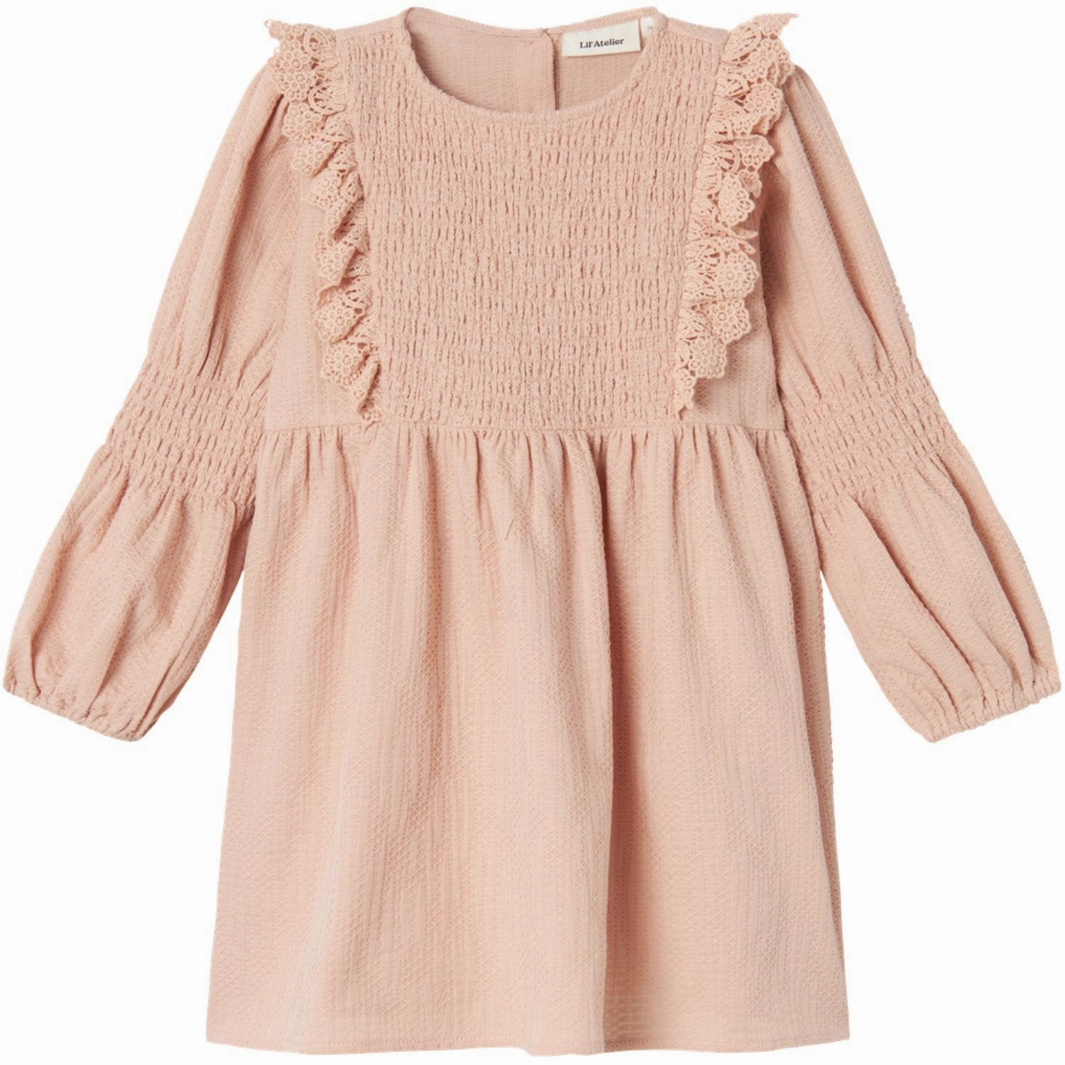 Lil'Atelier Rugby Tan Rosita Dress Abstract Pattern