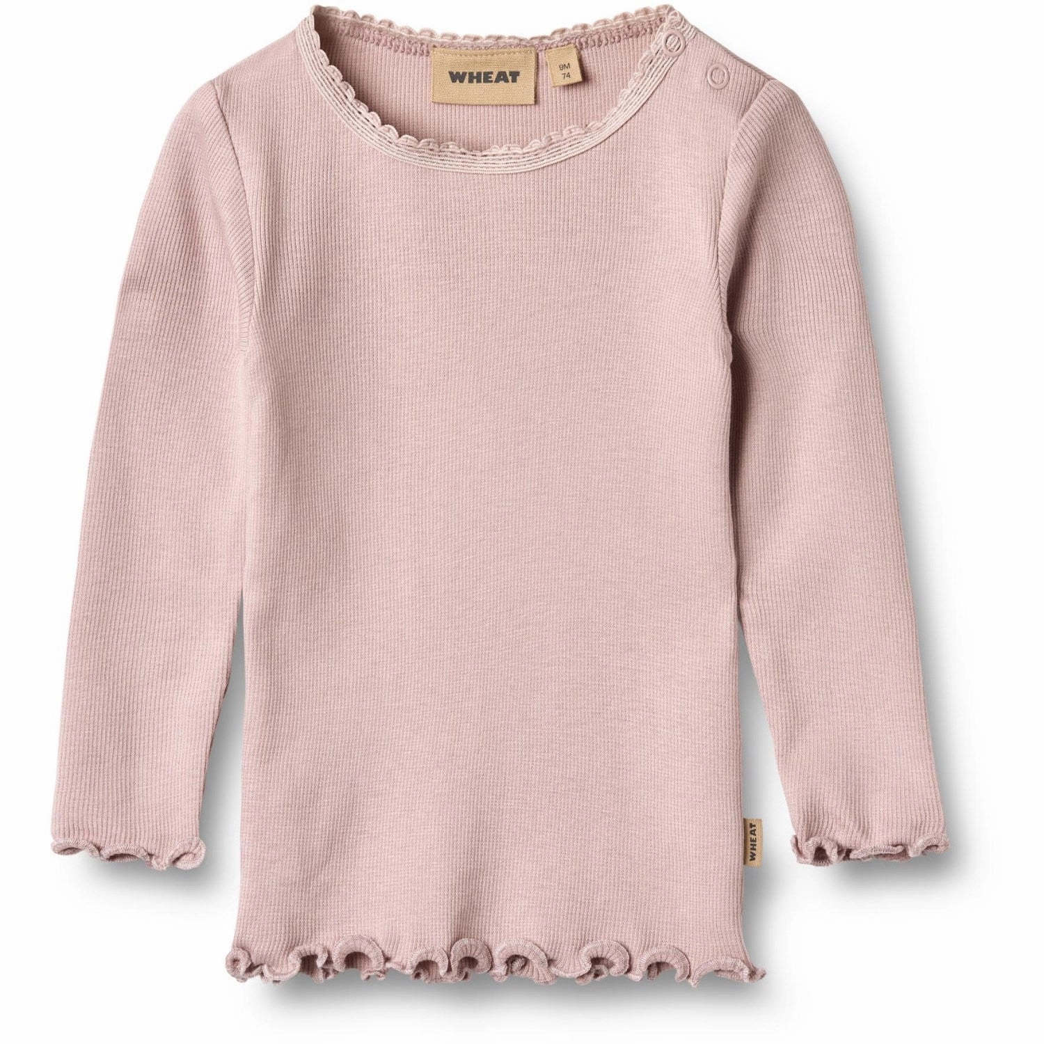 Wheat Soft Lilac Rib Blouse Reese Lightweight Construction Iconic look