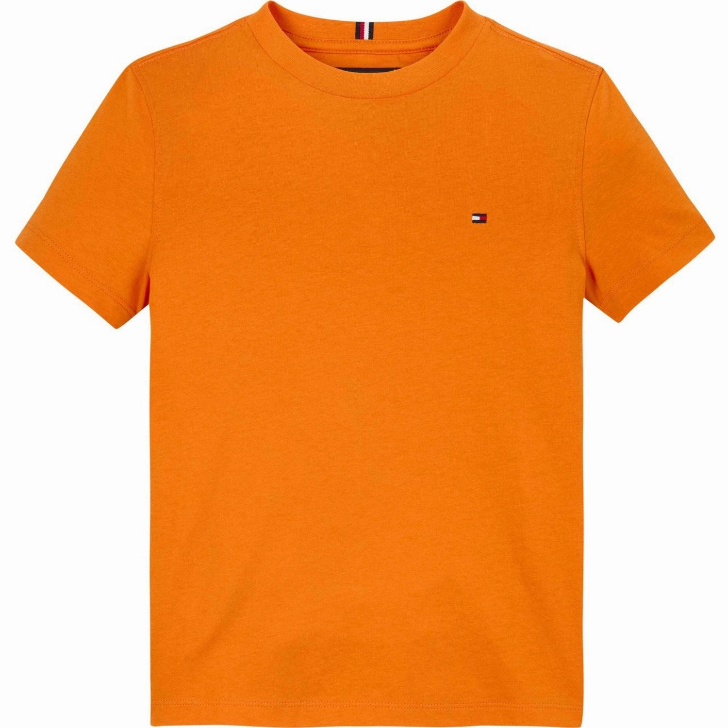 Seasonal Outfit SustainableManufacturing Tommy Hilfiger Orange Thunder Essential Cotton Reg Fit T-Shirt