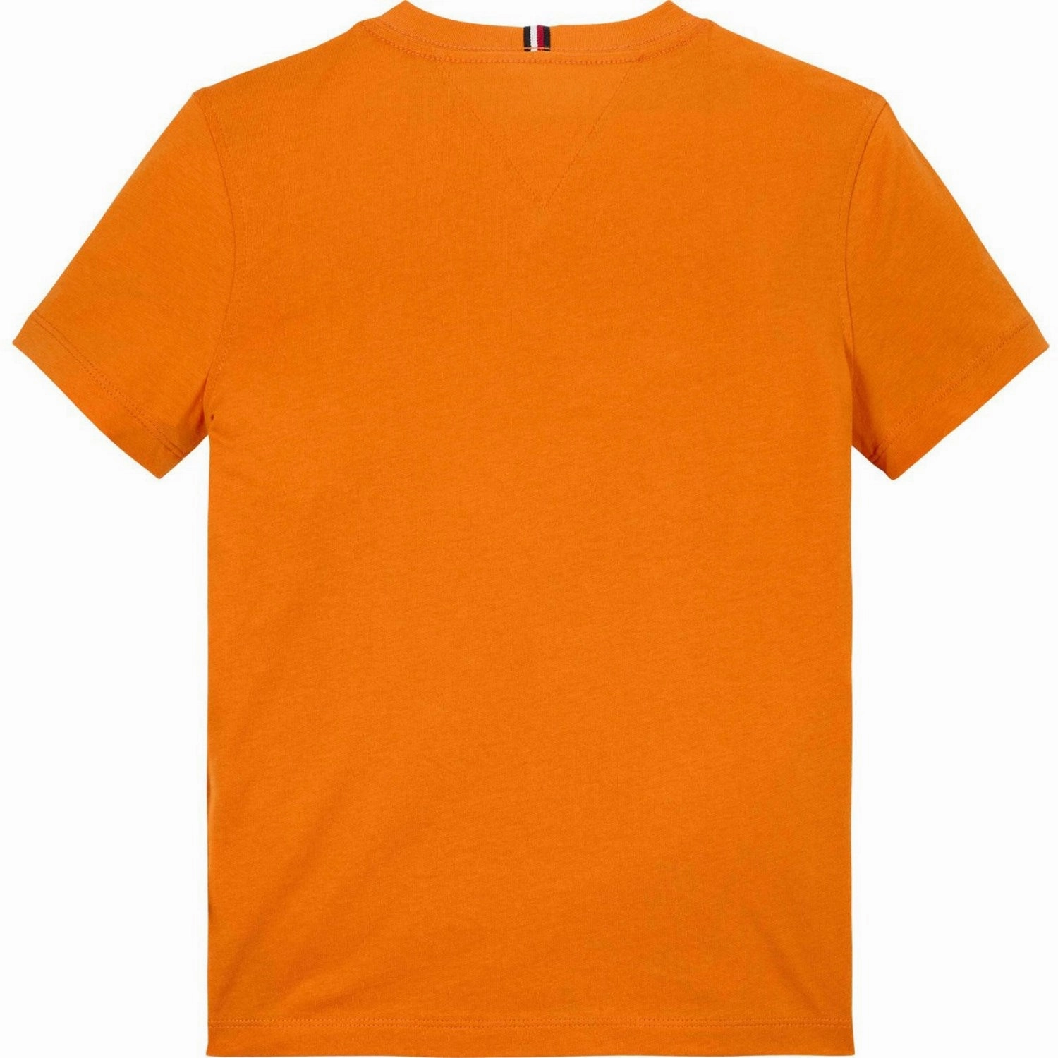 Tommy Hilfiger Orange Thunder Essential Cotton Reg Fit T-Shirt Matte Look