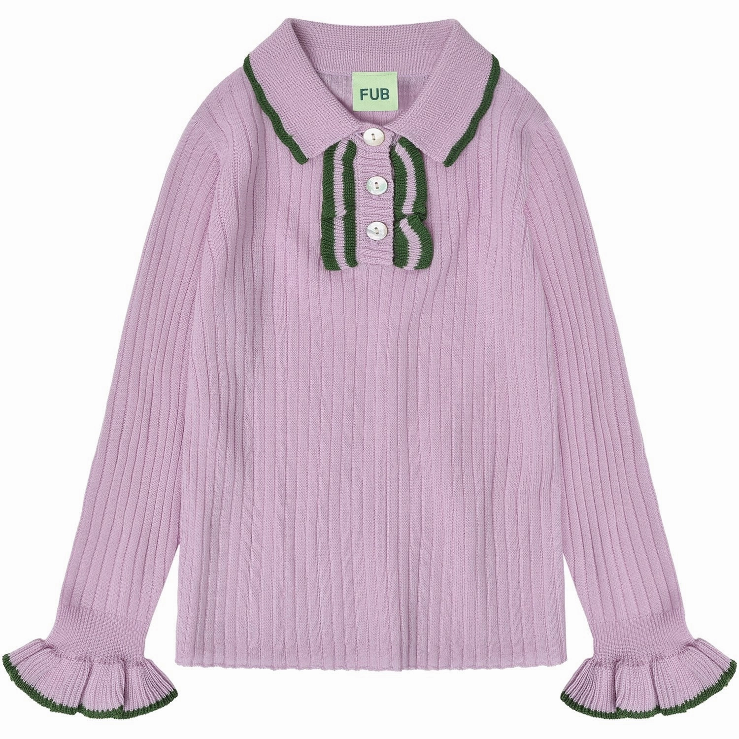 FUB Iris Frill Polo Interlock Cotton