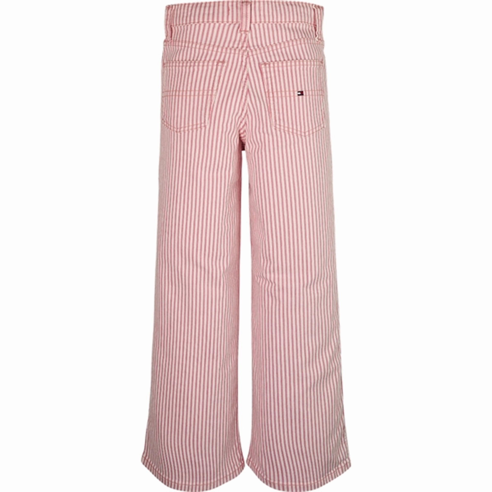 Comfy Streetwear Fan Music Event Day Out Style Tommy Hilfiger Mabel Railroad Stripe Jeans Pinkstripe