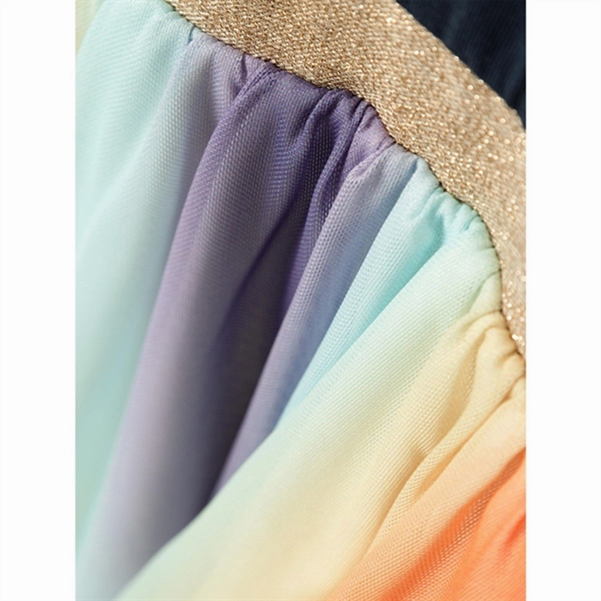 Name it Dark Sapphire Josia Dress Satin Soft Contrasting Detail