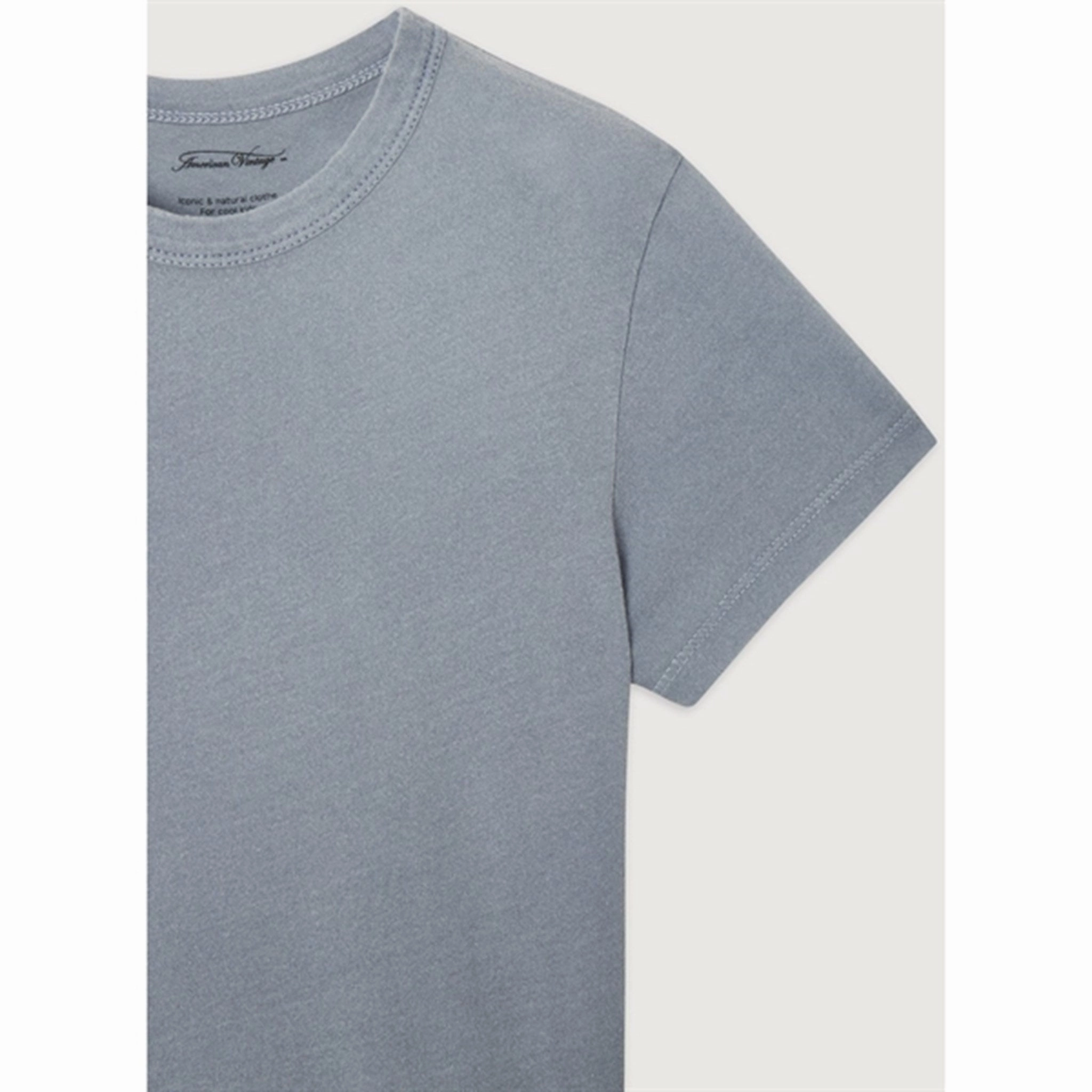 BreathableMeshLining American Vintage T-Shirt Devon Vintage Blue Grey