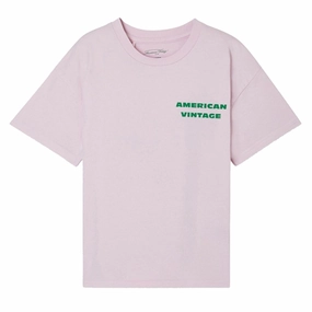 Relax Trend American Vintage T-shirt Fizvalley Guimauve Vintage