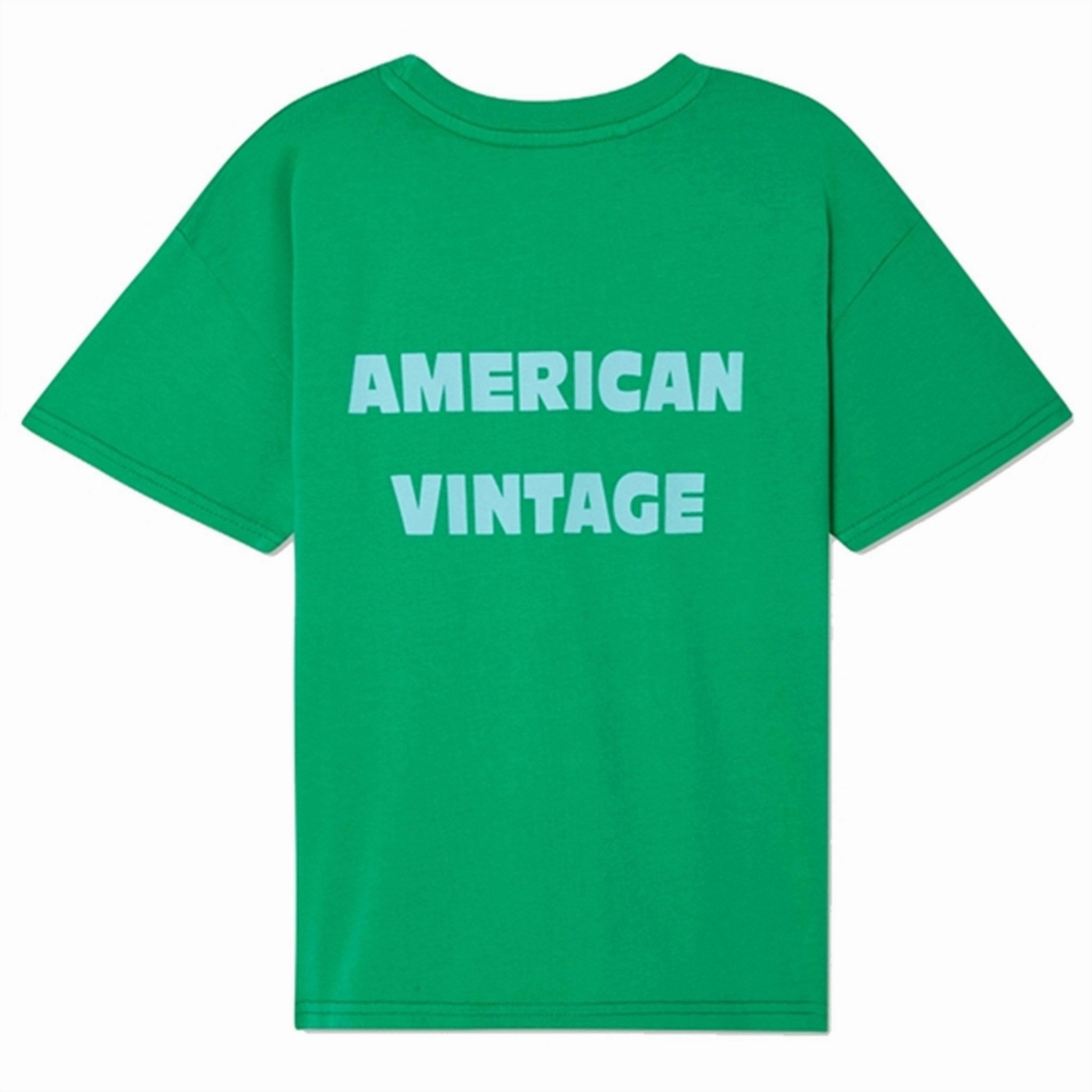 American Vintage T-shirt Fizvalley Menthol Vintage Chic Look Stretchable Fabric