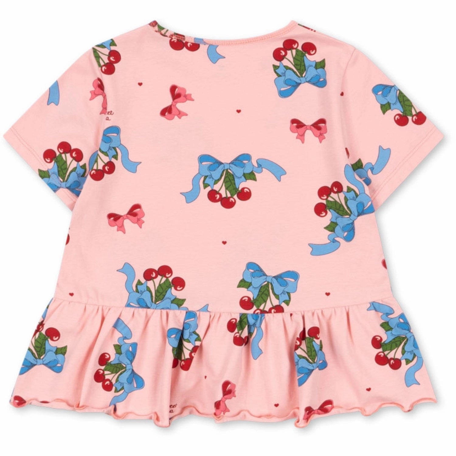 Konges Sl?jd Amarena Basic Frill Tee Gots Contrast Inner Binding