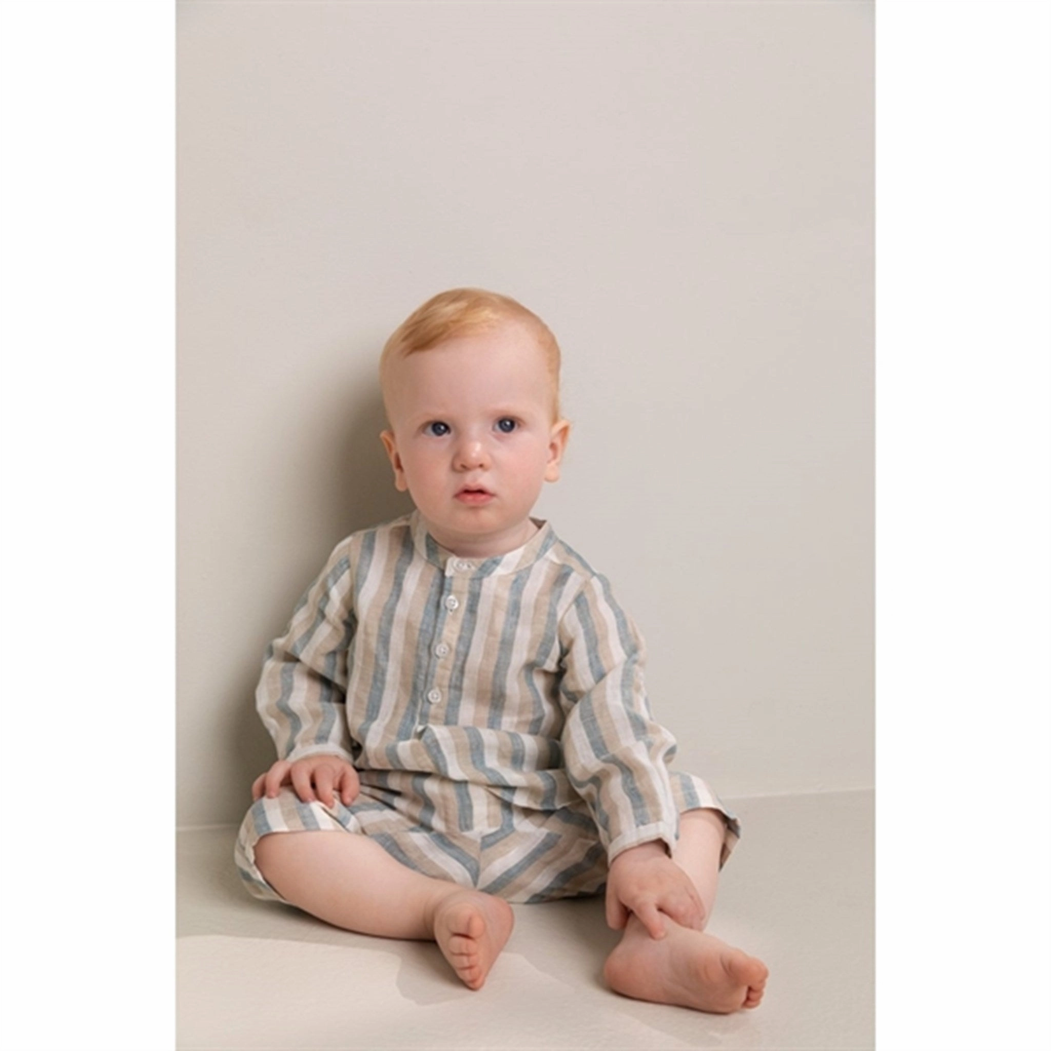 Eye-Catching Pattern MarMar Dusty Blue Stripe Totoro Shirt