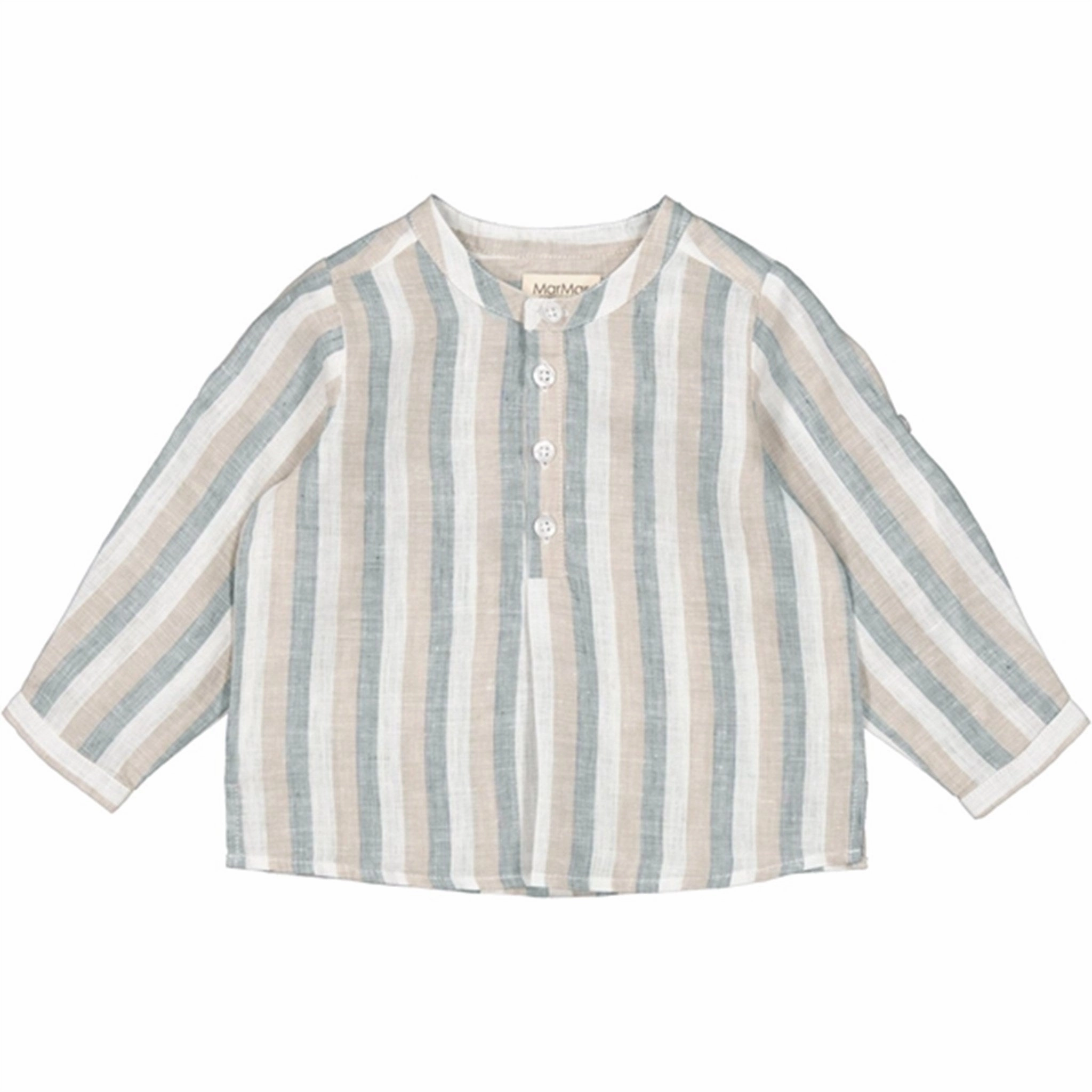 Edgy Design Bold Prints MarMar Dusty Blue Stripe Totoro Shirt