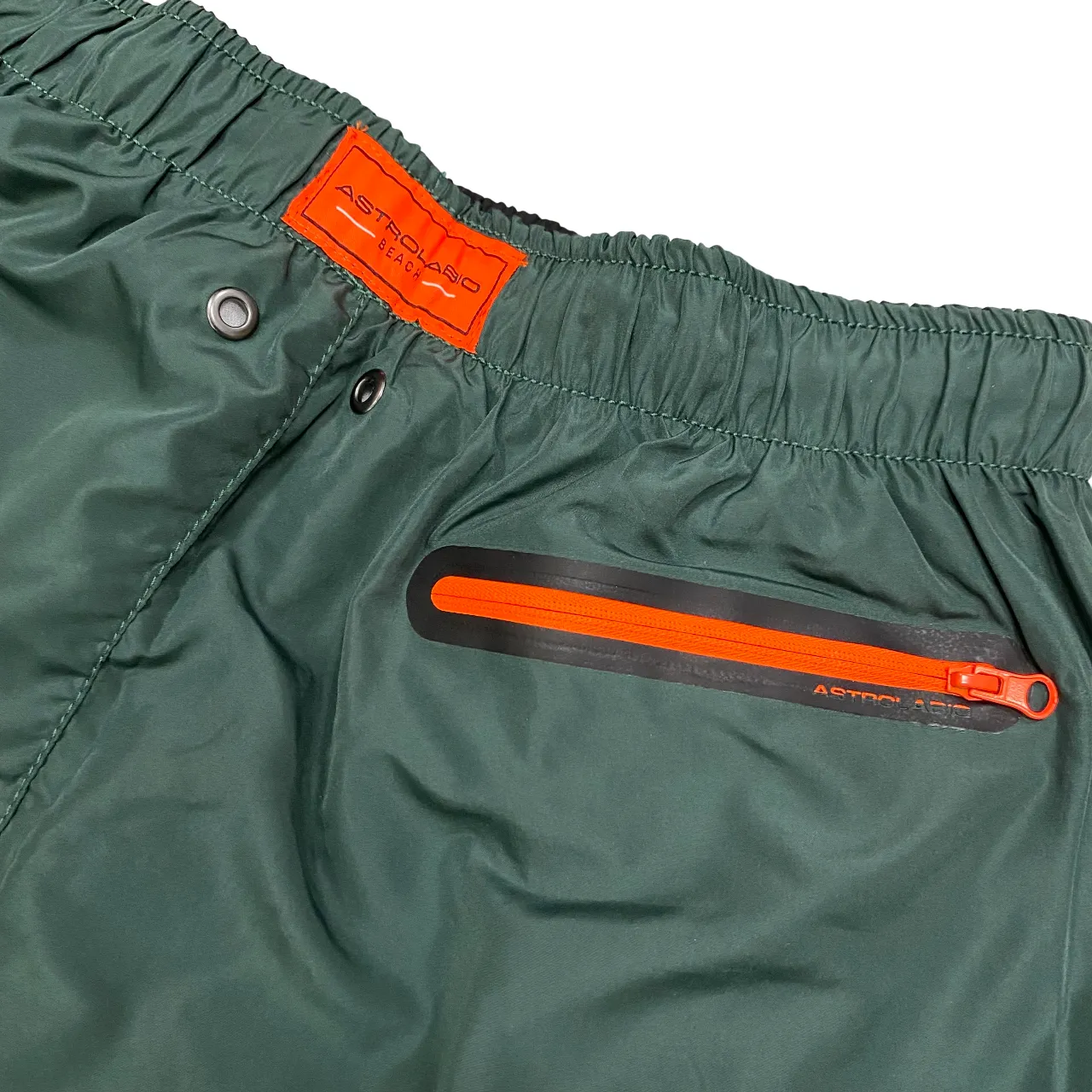 Non Irritating Stitching Relaxed-Vibe Astrolabio Costume Pantaloncino Uomo M87C QL5 Verde | Taschino con Zip