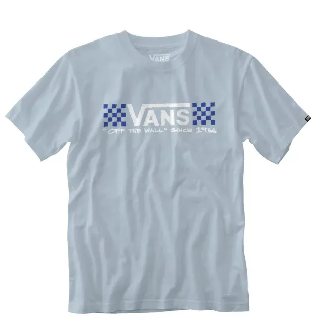 Durable Ribbed Hem Vans T-shirt Sketchy Past Premiums VN0A7PL5ZFM ballad blue