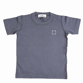 Stylish Look Cozy Wear Stone Island T-shirt Blue Grey