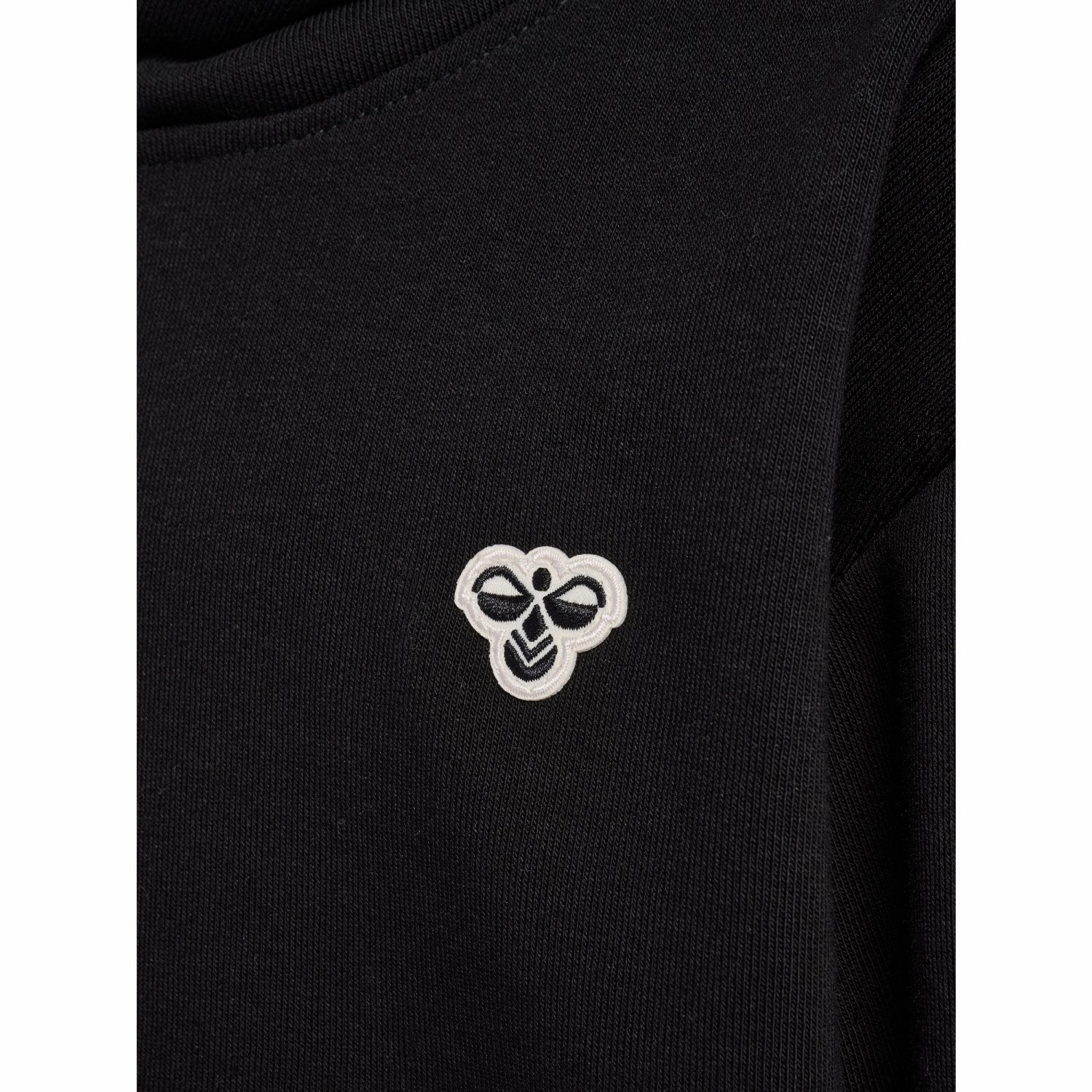 Elastic hem Hummel Black Loose Hoodie Bee