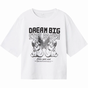 StretchComfortWeave Garment Dyed Technique Name It Bright White Rusa 2/4 Regular T-Shirt