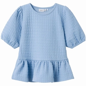 Name it Chambray Blue Falina T-shirt Sophisticated Casual print design