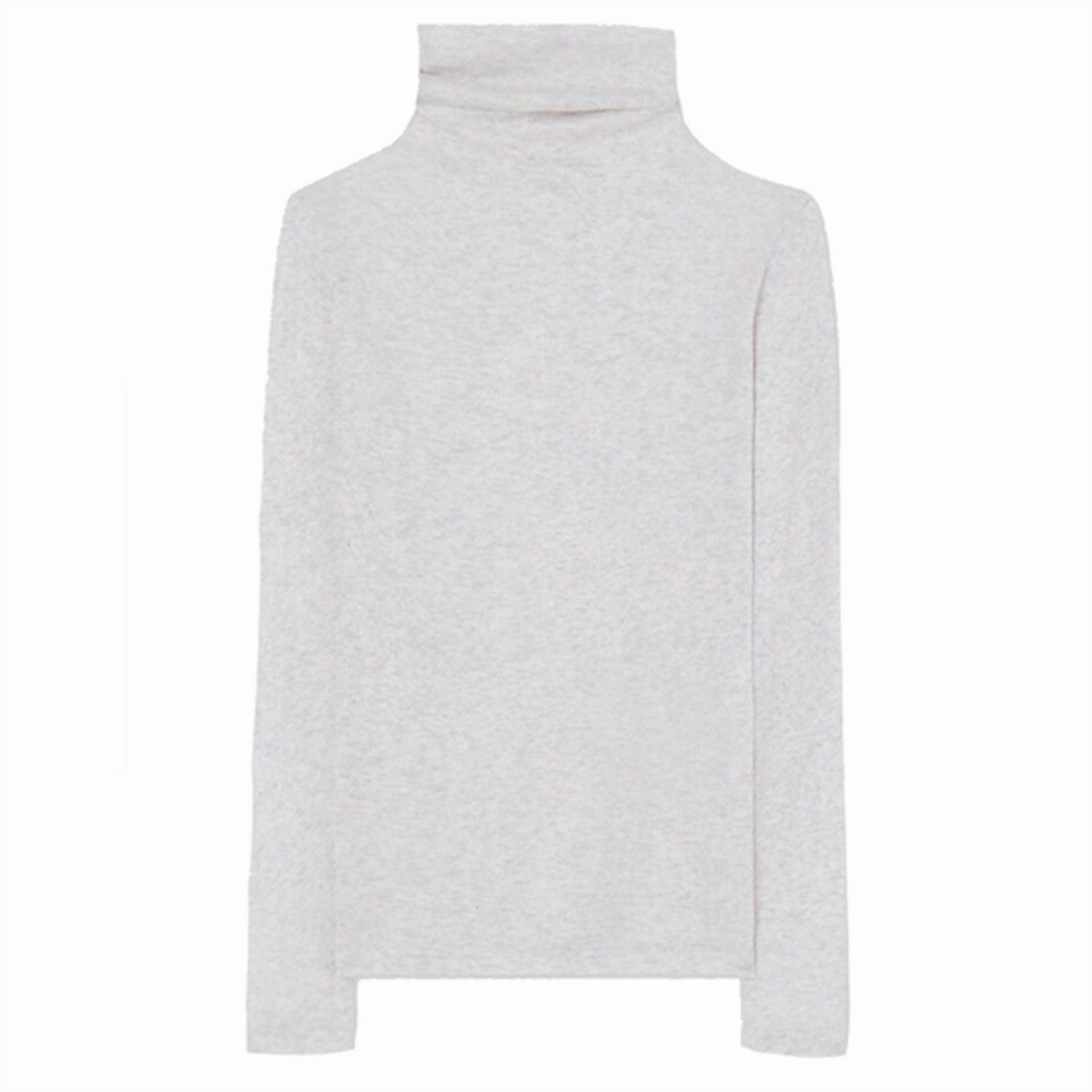 Winter Essentials American Vintage Long Sleeve Turtleneck T-shirt Massachusetts Heather Grey