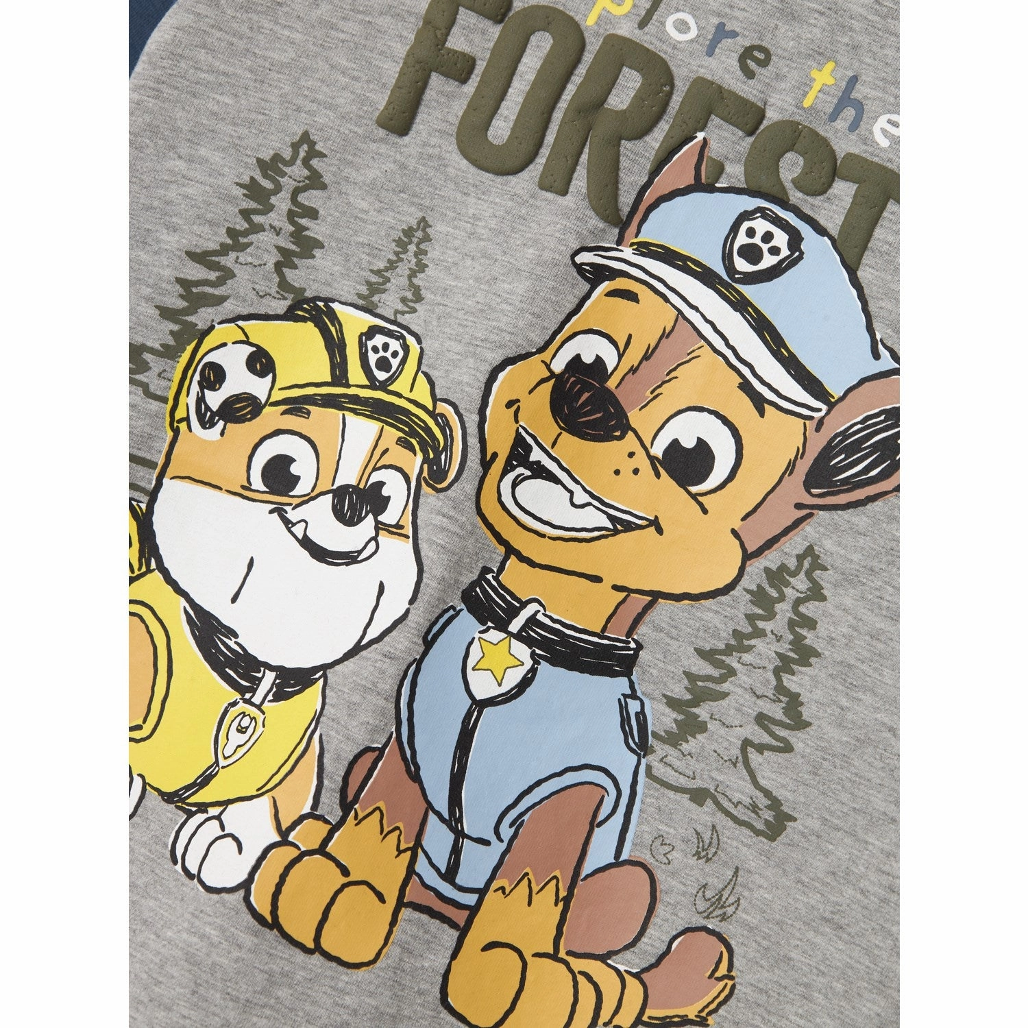 Name It Grey Melange Sente Paw Patrol Blouse Student Essential Urban Edge