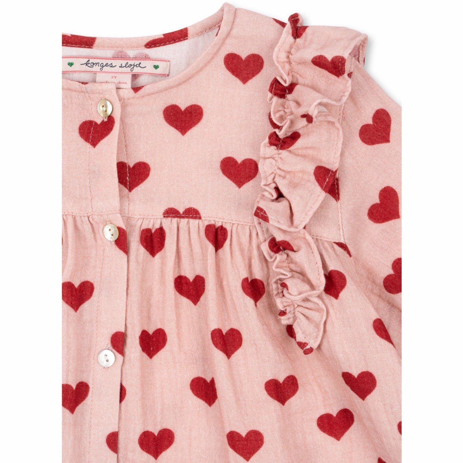 Vintage Style Konges Sl?jd Amour Mellow Coco Frill Shirt Gots