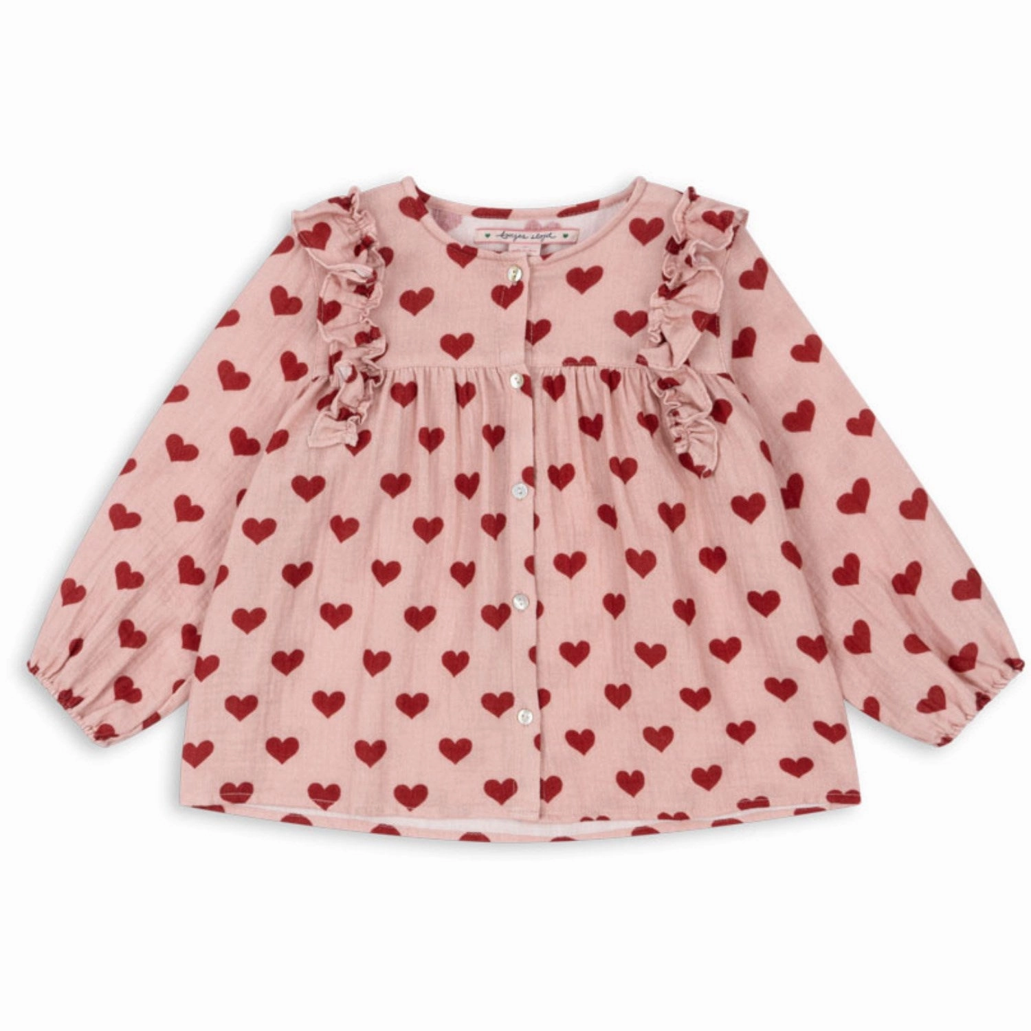 Konges Sl?jd Amour Mellow Coco Frill Shirt Gots Vintage Wash