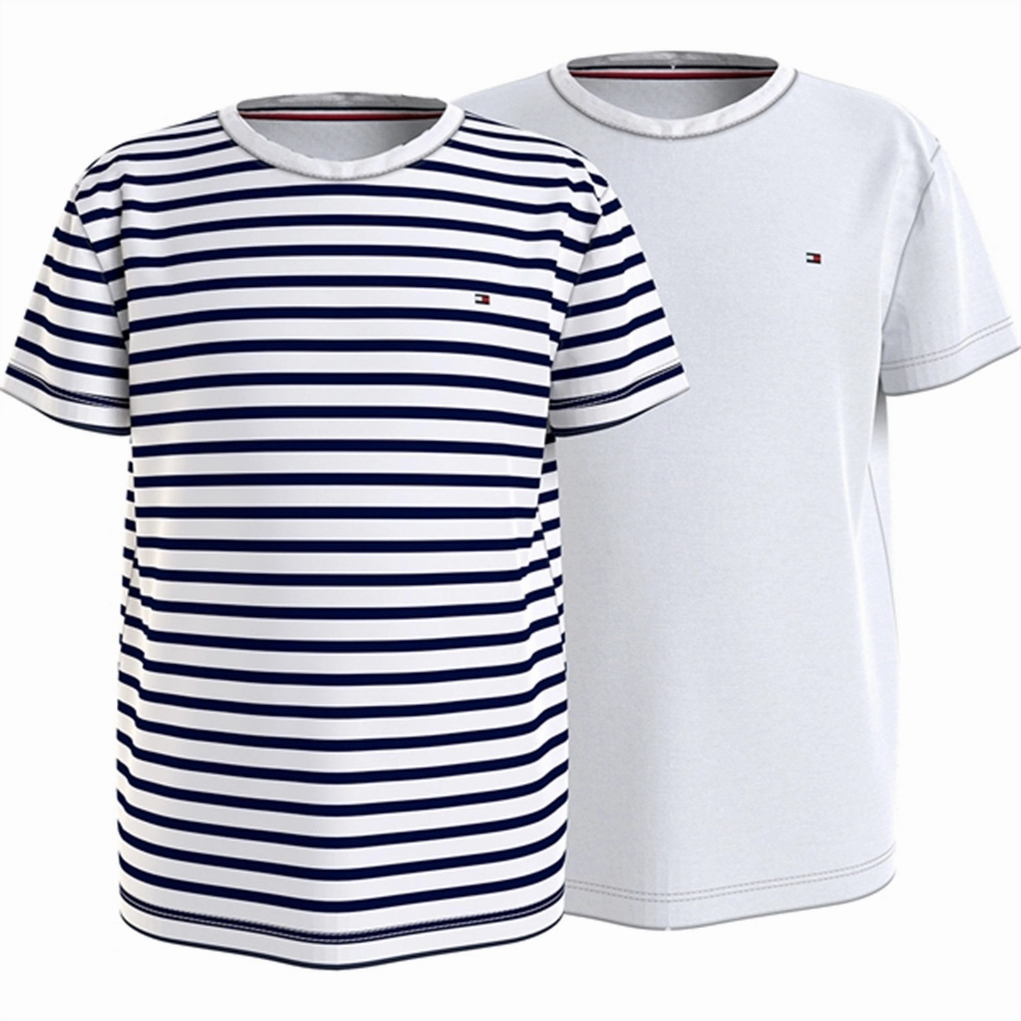 Loose Fit Tommy Hilfiger T-shirt Print 2-pack Desert Sky Breton/White