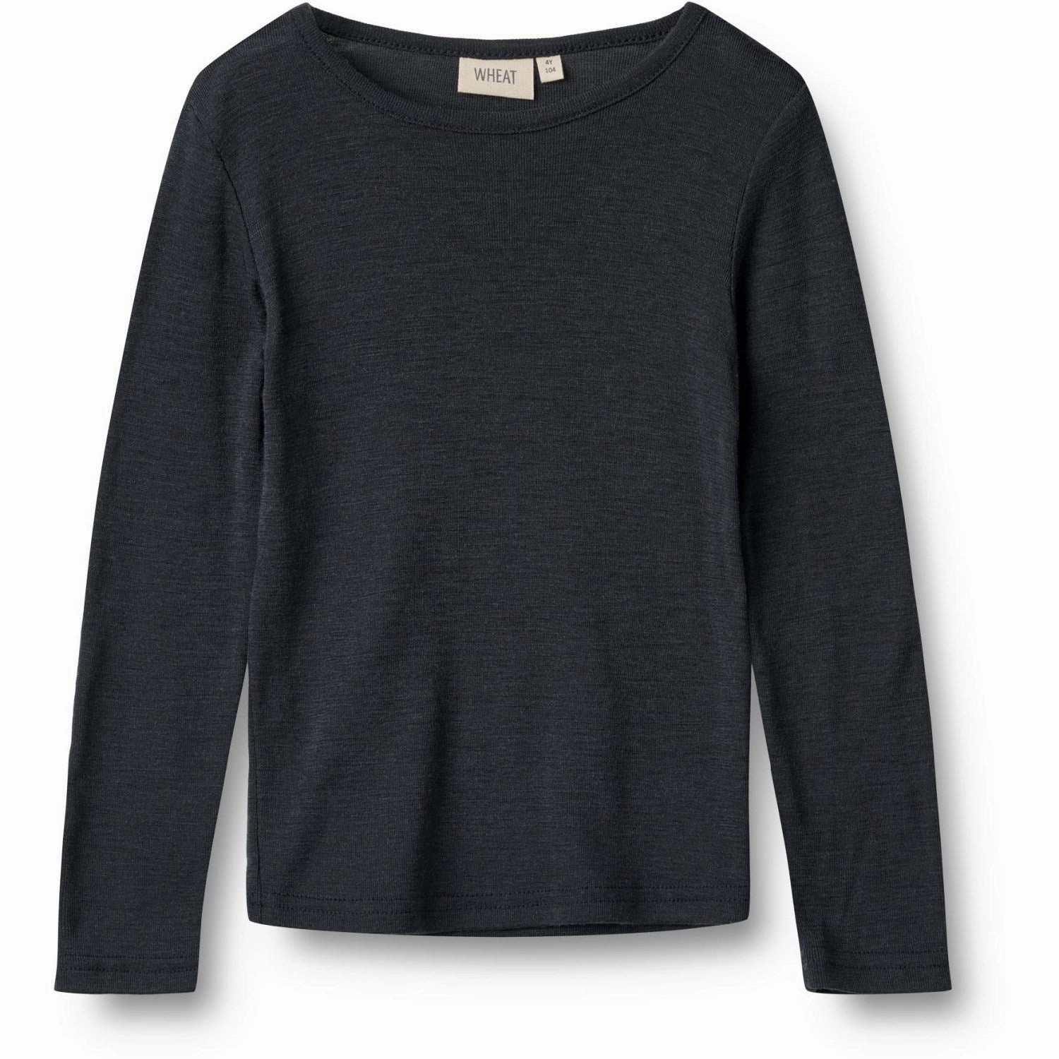 Neutral Tones Unisex style Wheat Navy Wool Blouse Alfie