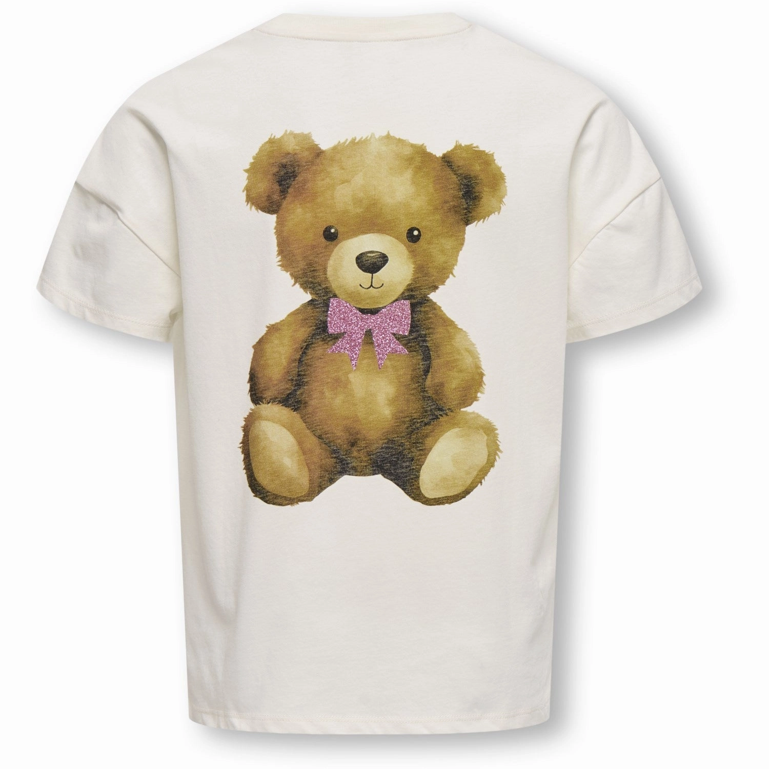SkinFriendlyFibers Perfect Layer kids ONLY Cloud Dancer Teddy Pink Glitter Rosita Oversize T-Shirt