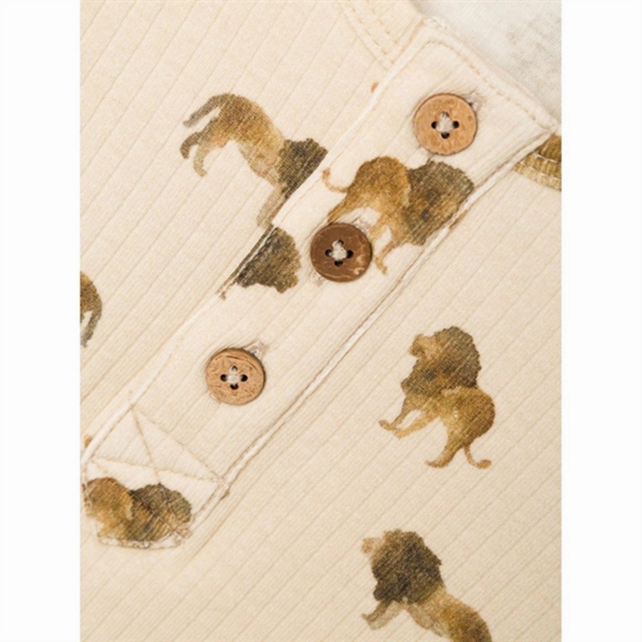 Lil'Atelier Fog Lion Geo Slim Blouse Warm Insulation