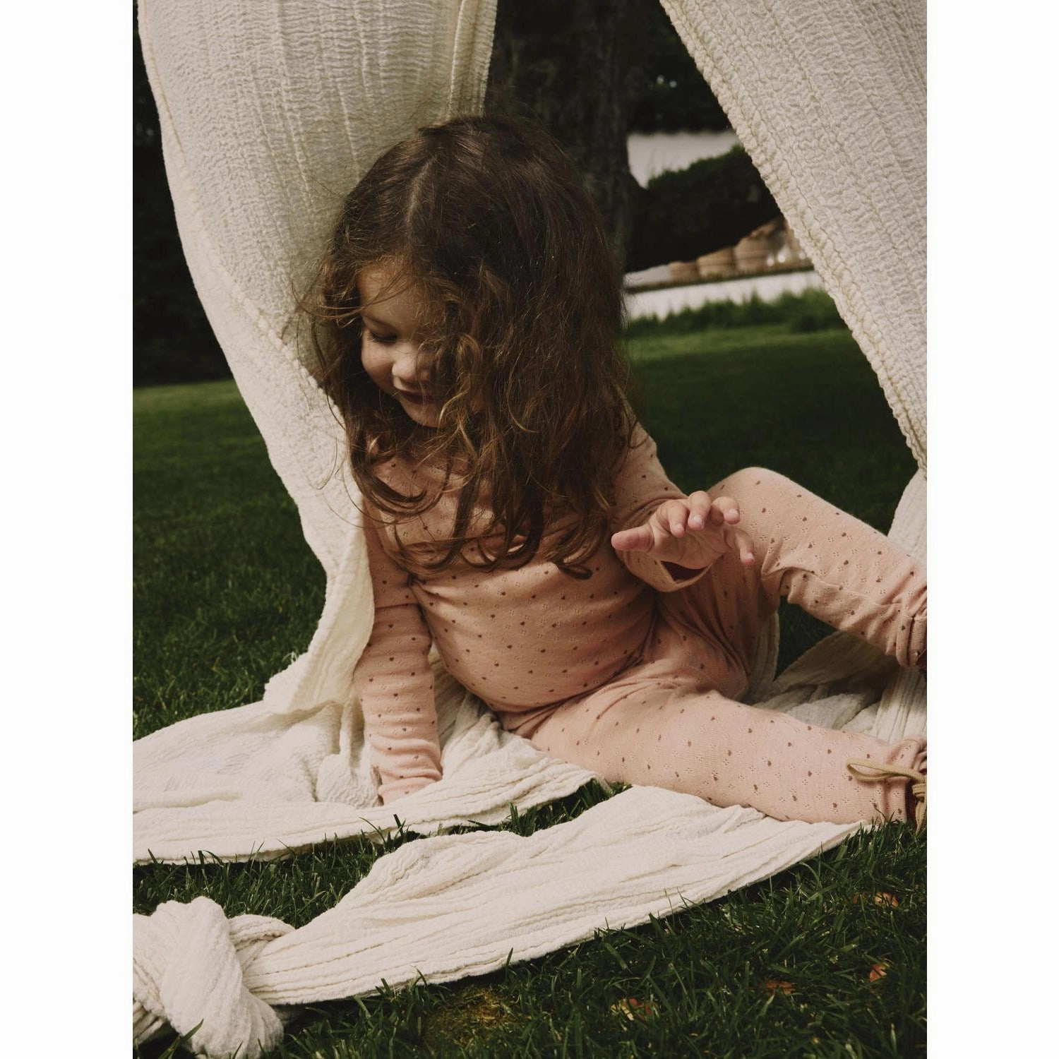 Double Stitched Seams Quick-Dry Lil'Atelier Rugby Tan Nava Wool Blouse