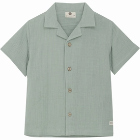 Tropical theme En Fant Jadeite Shirt SS Muslin