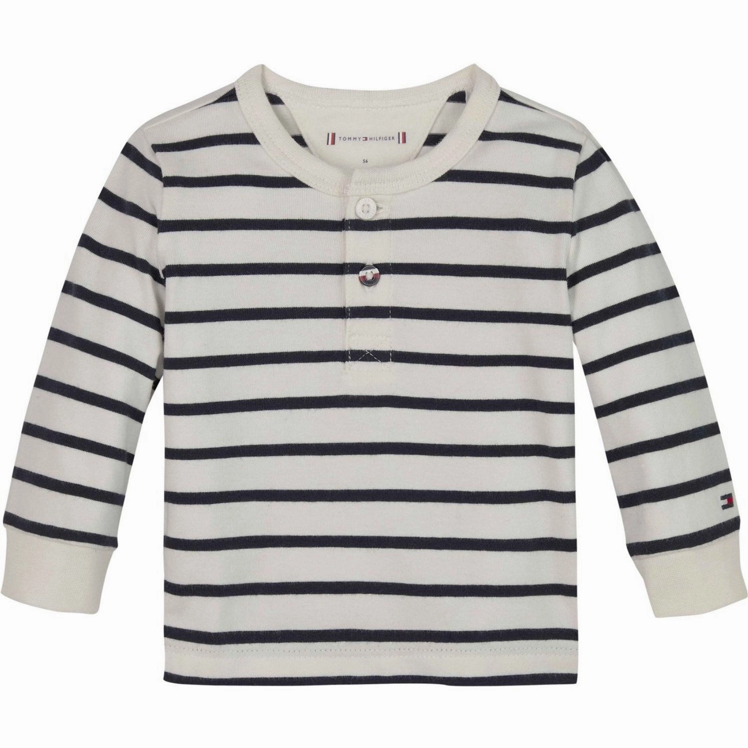 Tommy Hilfiger Desert Sky Stripe Nautical Stripe Boy Blouse Ribbed Trim