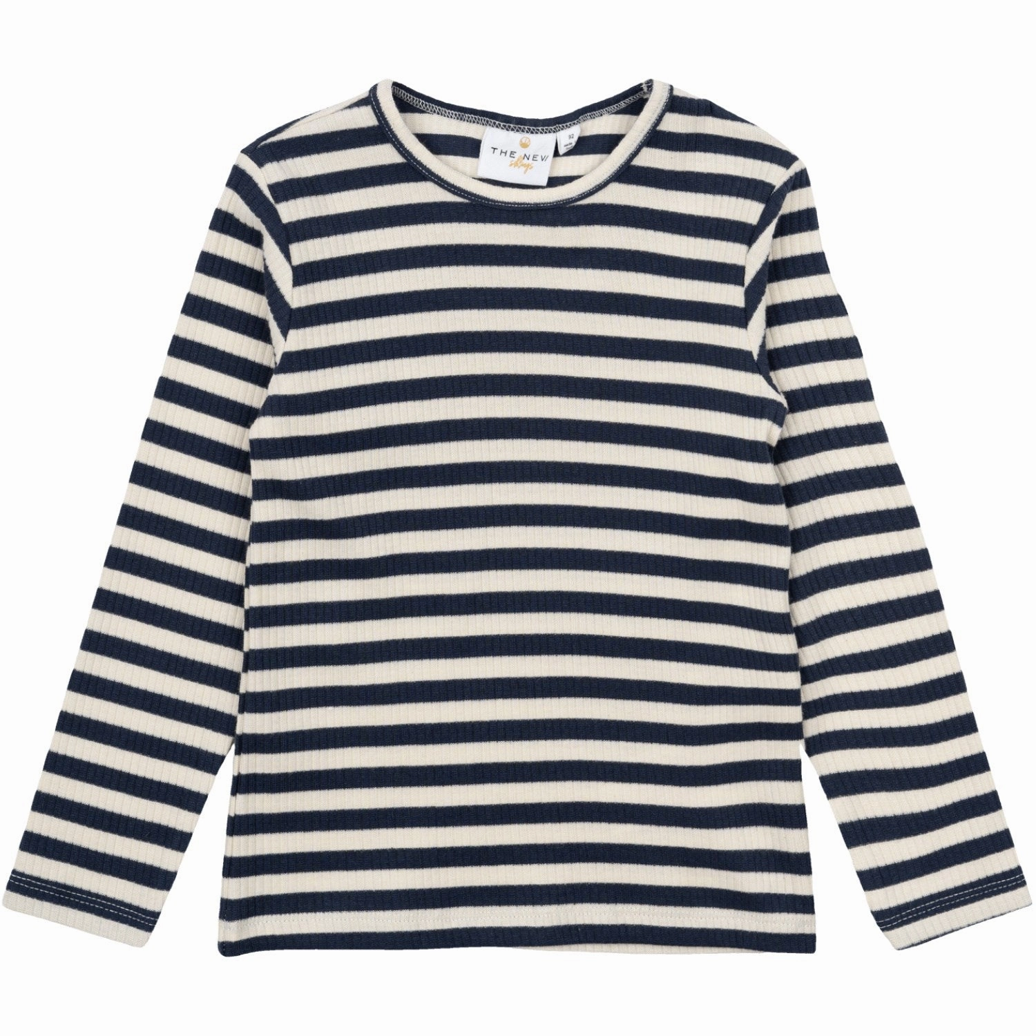 Flexible Mobility THE NEW Siblings Mood Indigo Striped Fro Uni Rib Blouse