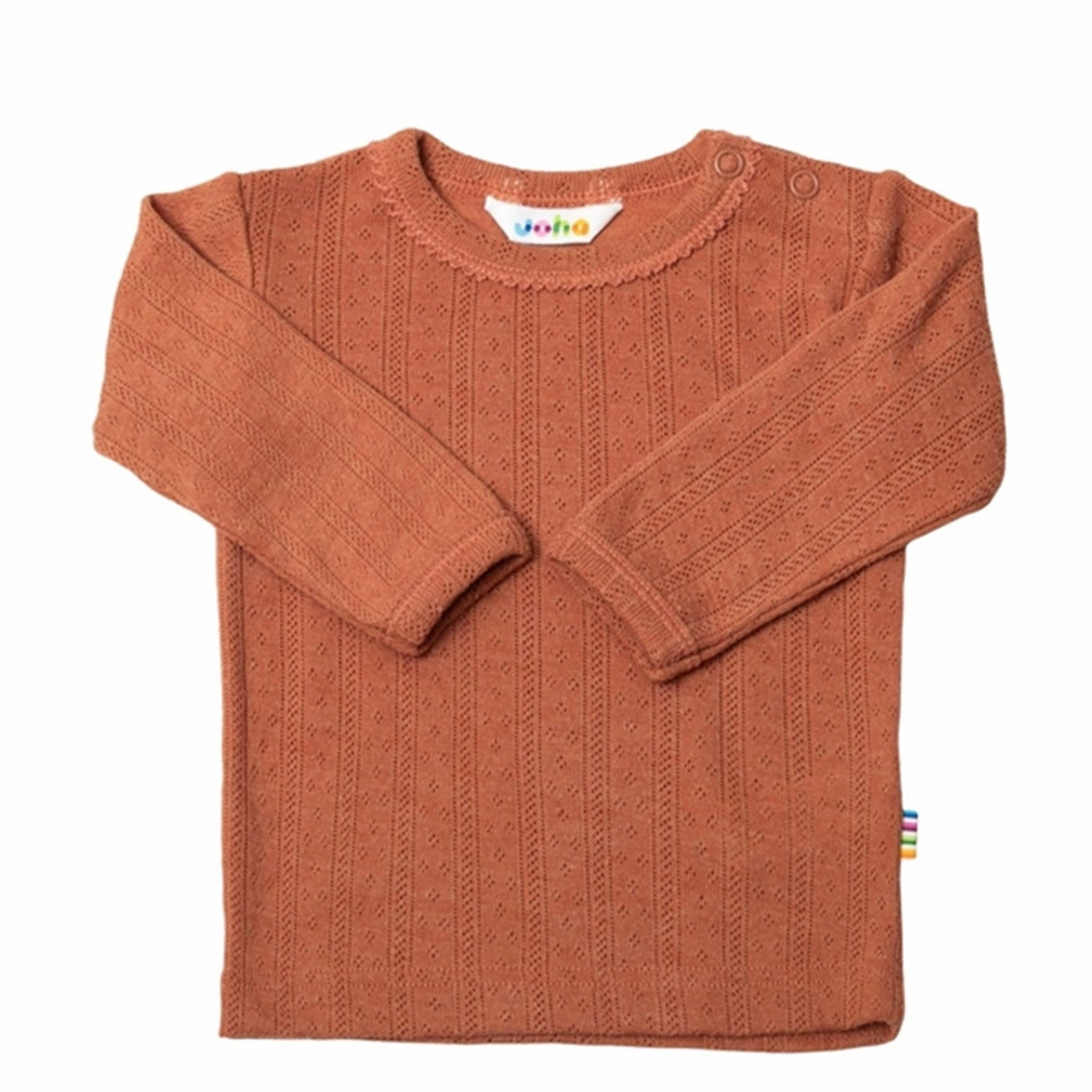 Joha Wool/Silk Orange Blouse Fade Resistant Formula