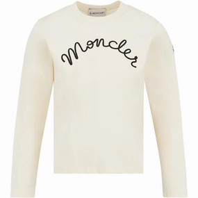 Moncler Blouse Cream Soft Collar Design