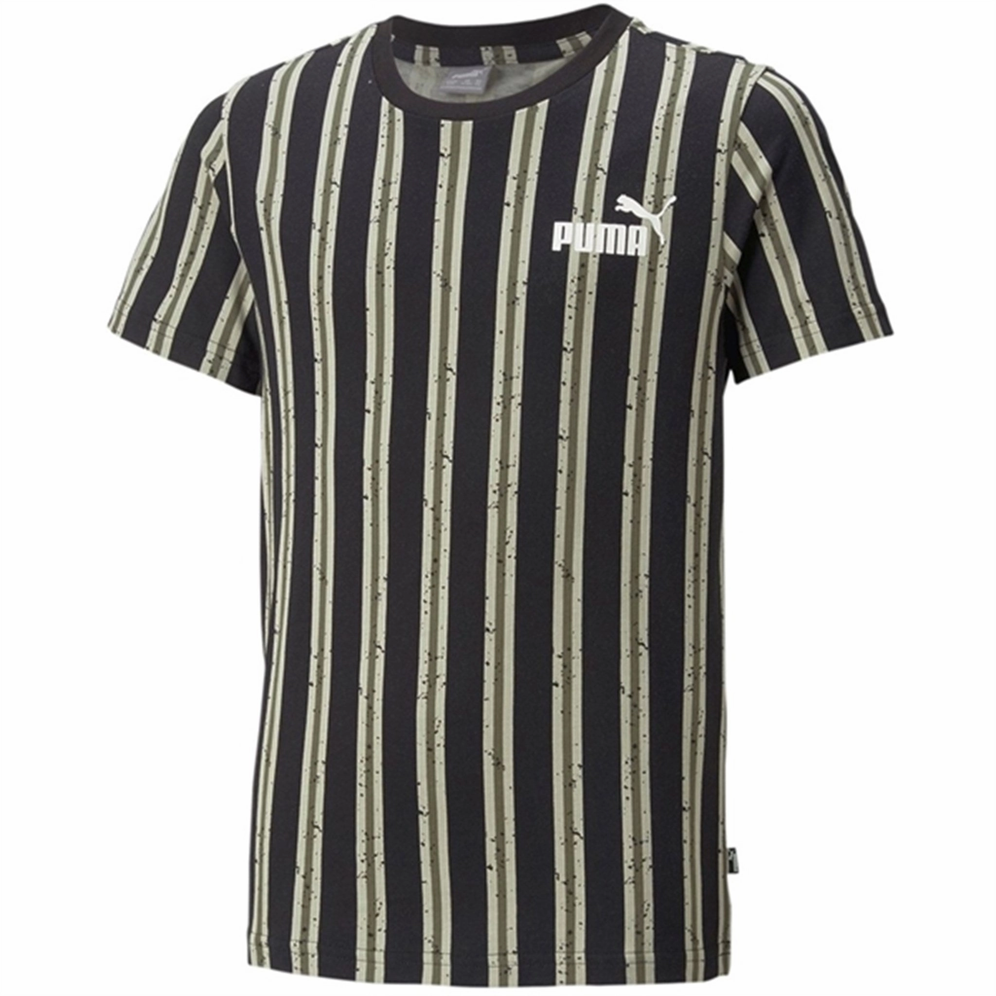 Ultra Soft Blend FlexibleCollarOptions Puma ESS  Street art AOP T-shirt Black