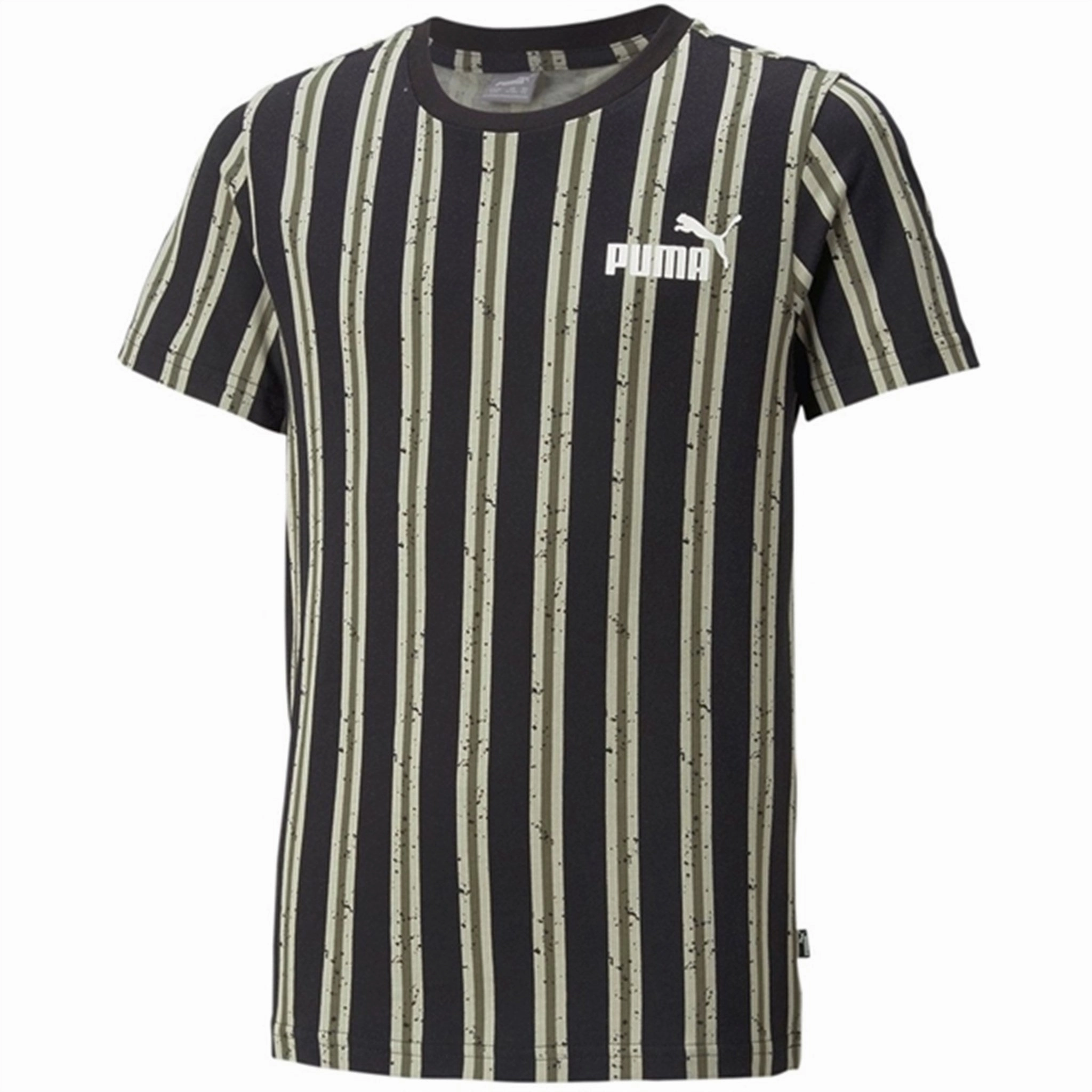 V neck style Puma ESS  Street art AOP T-shirt Black