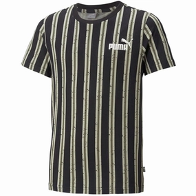 Soft and Light Trendy Basics Puma ESS  Street art AOP T-shirt Black