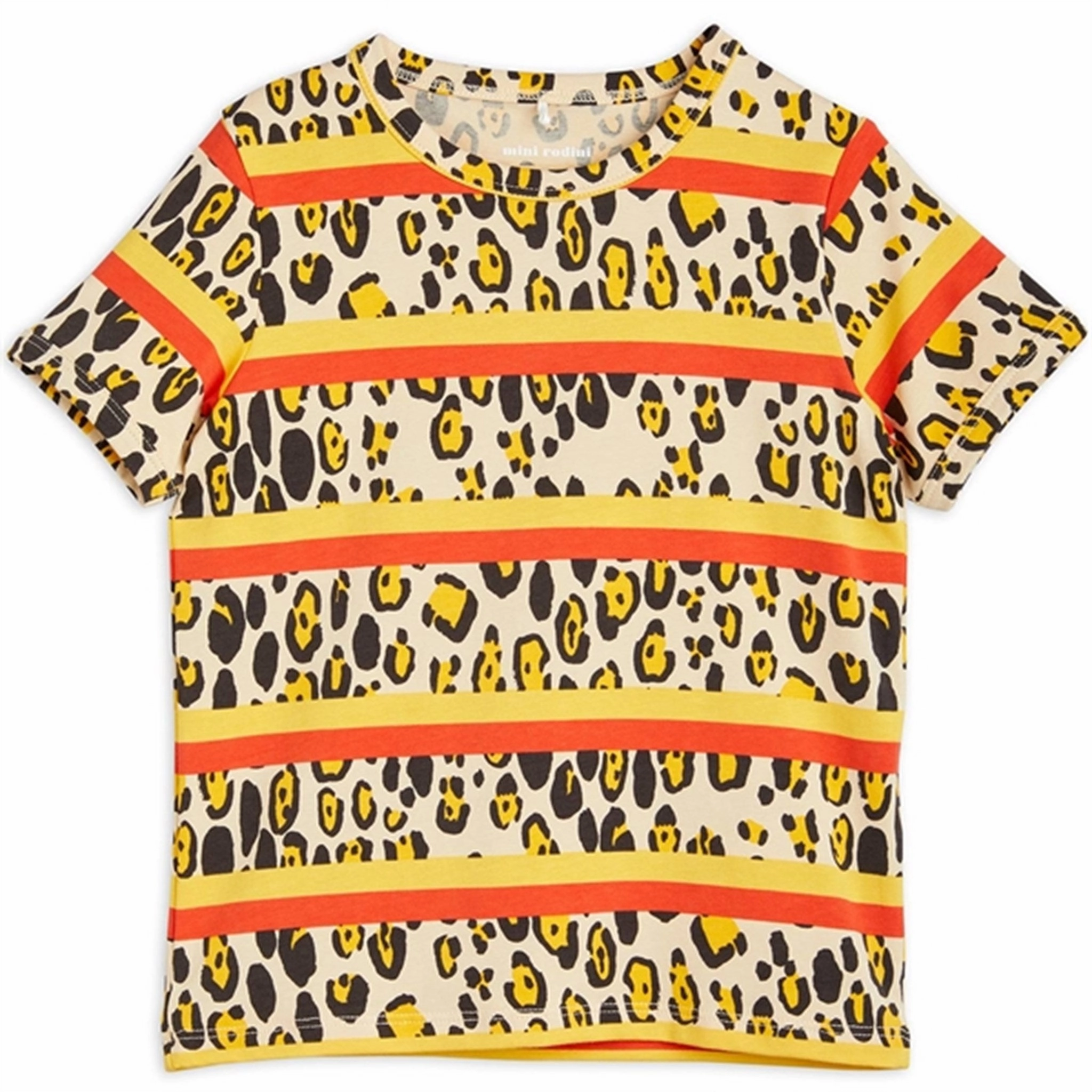 Beach relaxation Modern Style Mini Rodini Multi Leopard Stripe Aop T-Shirt