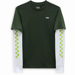 VANS By Long Check Twofer T-Shirt Mountain View Athletic Look