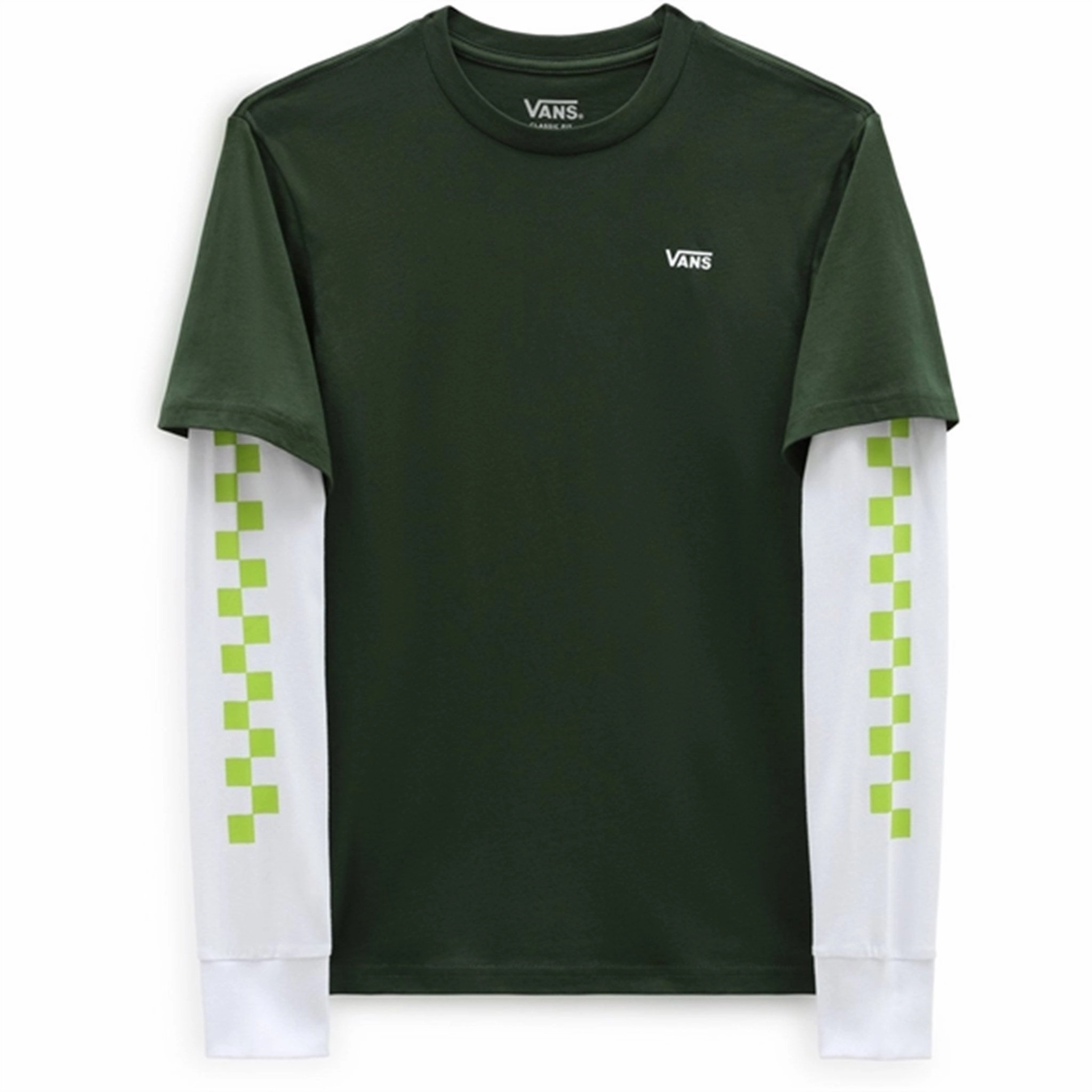 Yoke Design VANS By Long Check Twofer T-Shirt Mountain View