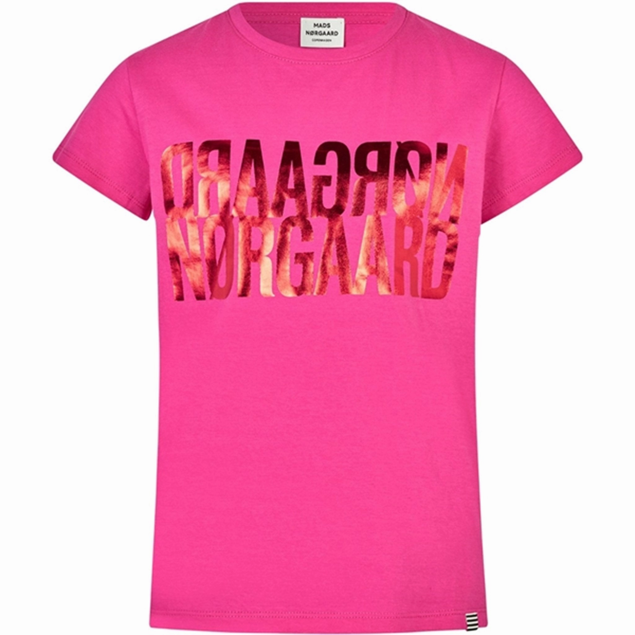 SunProtectionFabric Teenager fashion Mads N?rgaard Single Organic Tuvina T-Shirt Fuchsia Purple