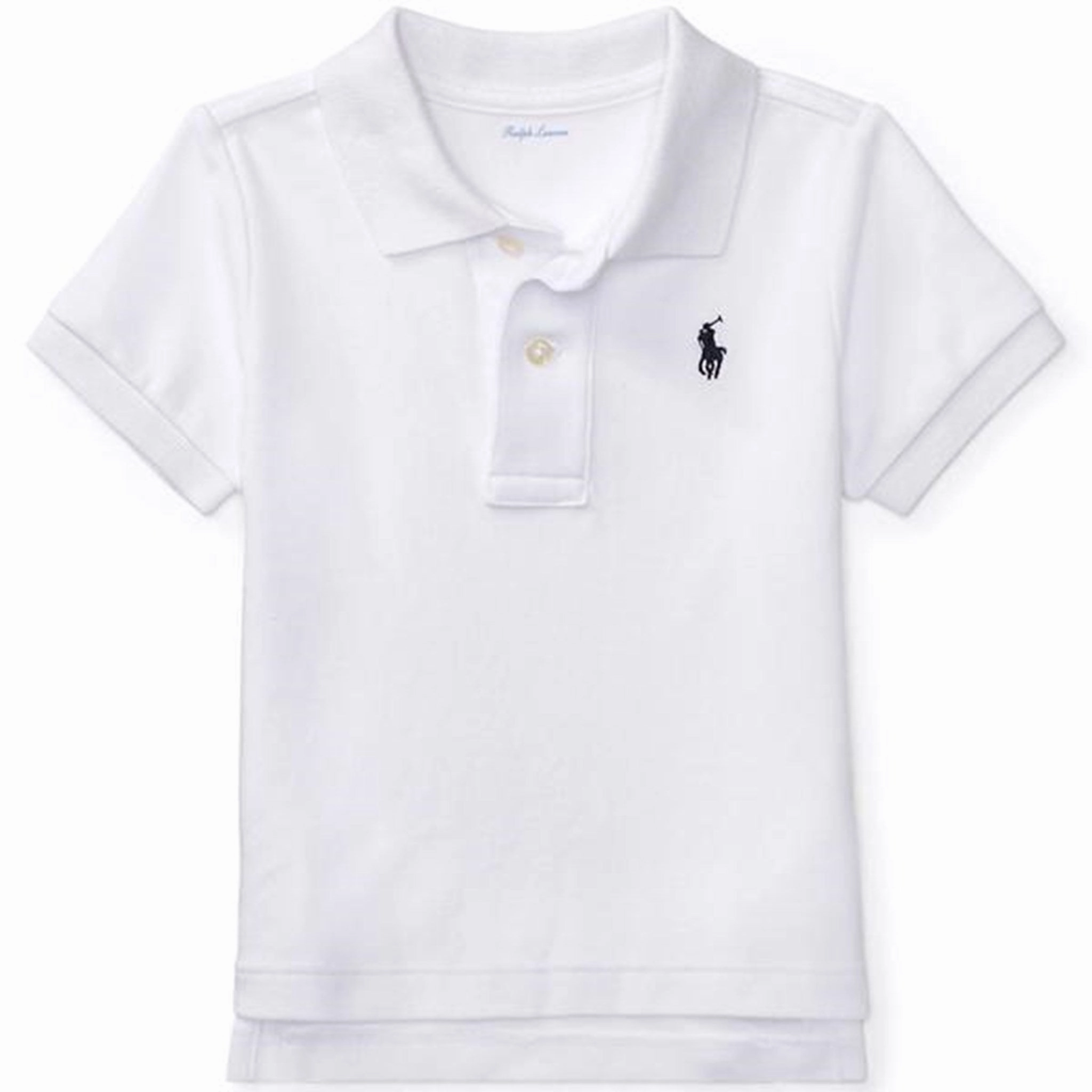 Ralph Lauren Baby Boy Polo T-Shirt White Barrel Cuff Design Tagless Design