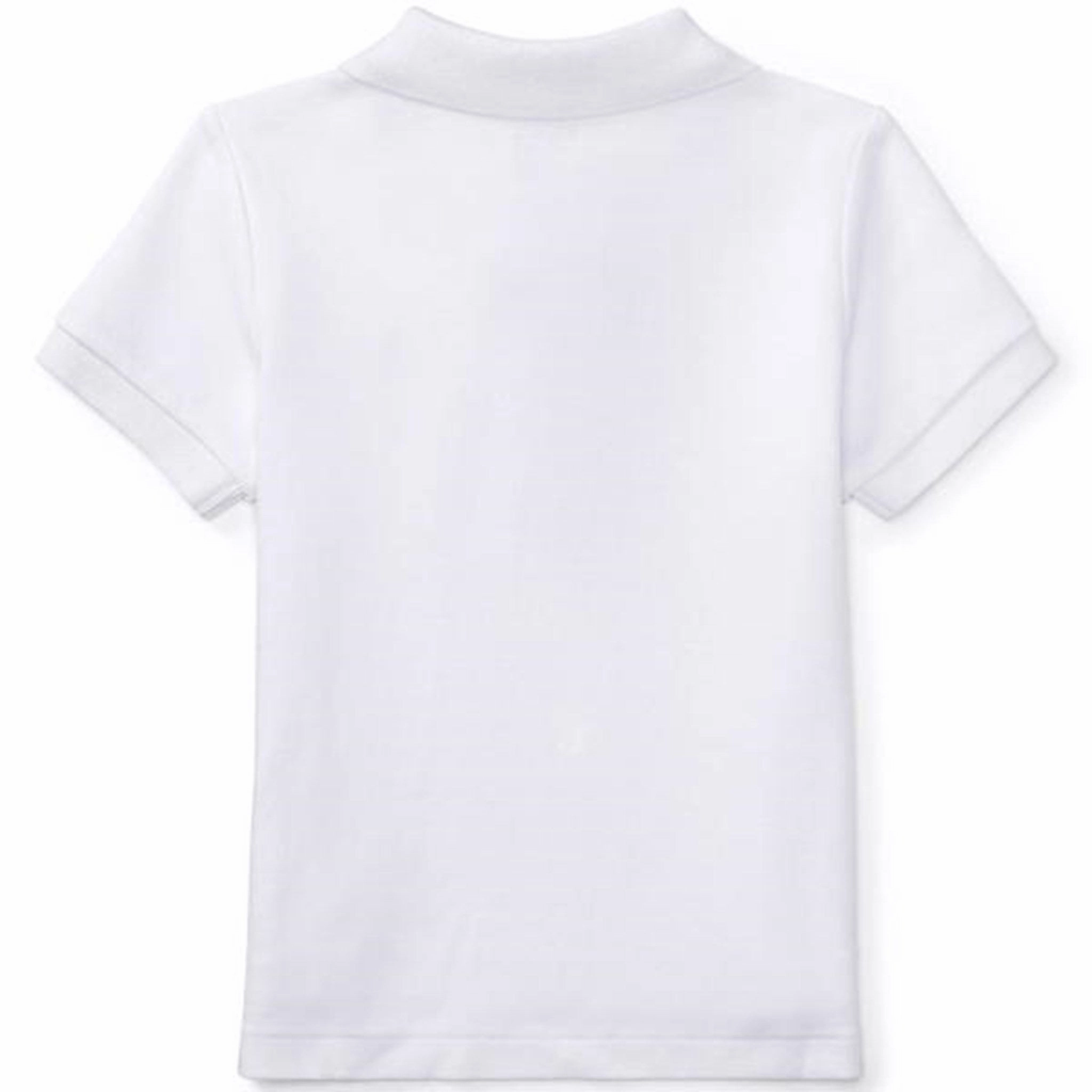 DoubleLayered Fabric Tailored Silhouette Ralph Lauren Baby Boy Polo T-Shirt White